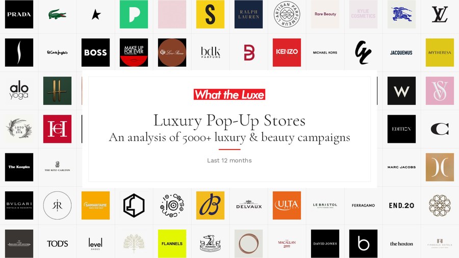 Cover of the Luxury Pop-Up Stores report
